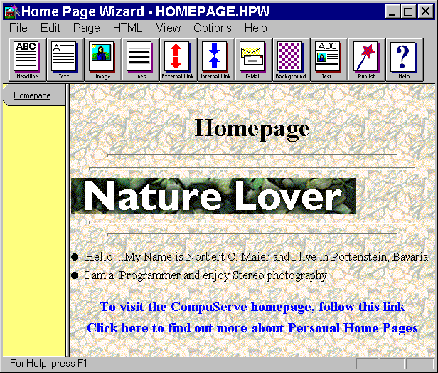 Screenshot HPWIZ